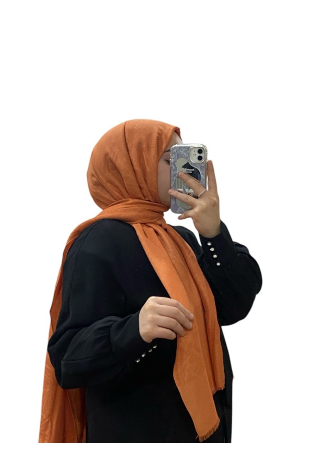 Armine-Shawl - Orange 1