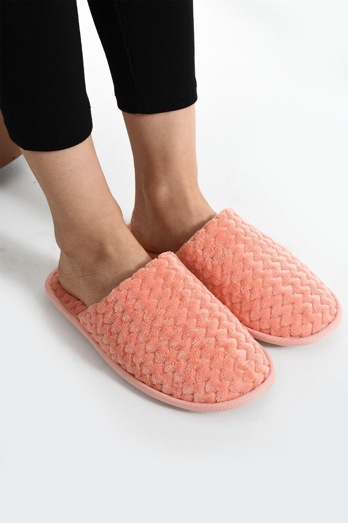 RedPlay-Zigzag Patterned Guest Dowry Washable Women's House Slippers 2