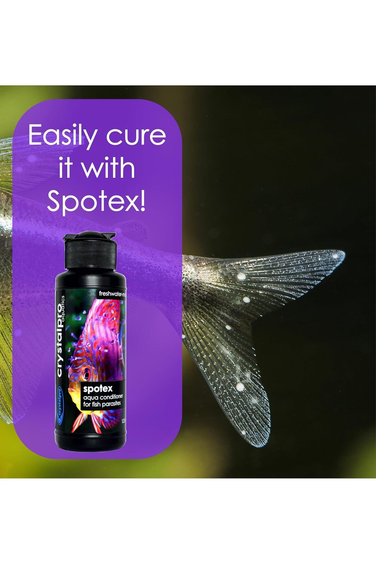 Crystalpro Spotex Beyaz Benek ve Dış Parazit 125 ml