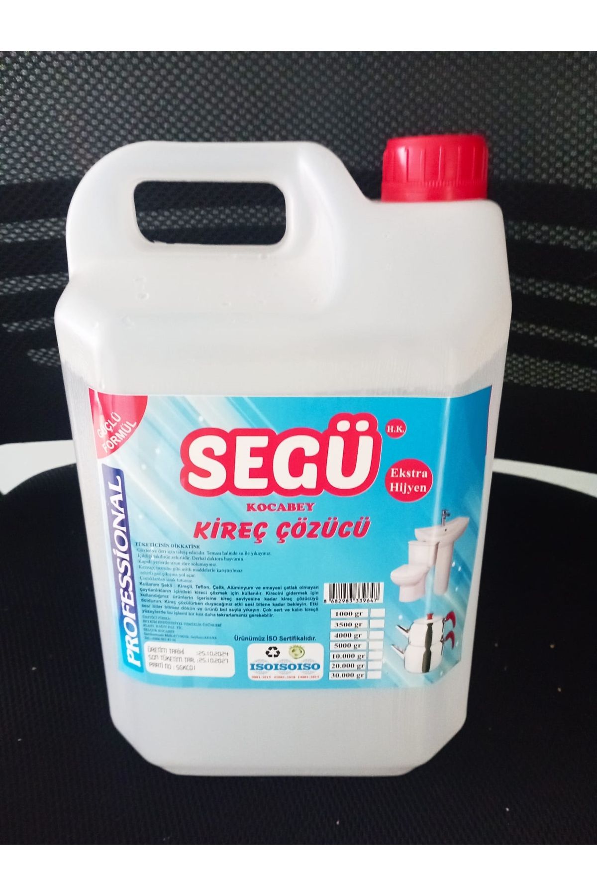 SEGÜ 5 Kg / 5 Lt Kireç Ve Pas Çözücü/sökücü/temizleyici