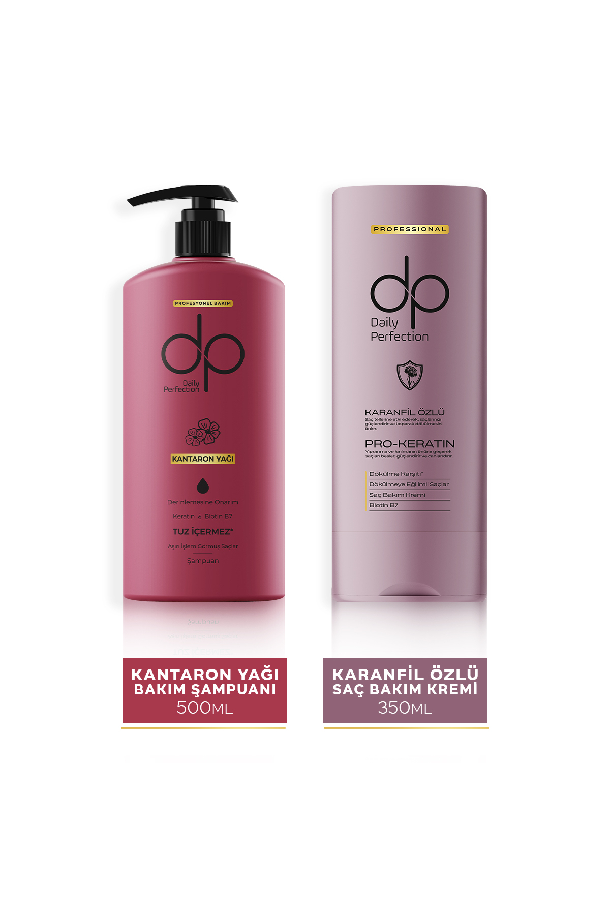 dp Daily Perfection P Daily Perfection Şampuan Kantaron Yağı 500 ml & Saç Bakım Kremi Karanfil Özlü 350 ml — 41536540