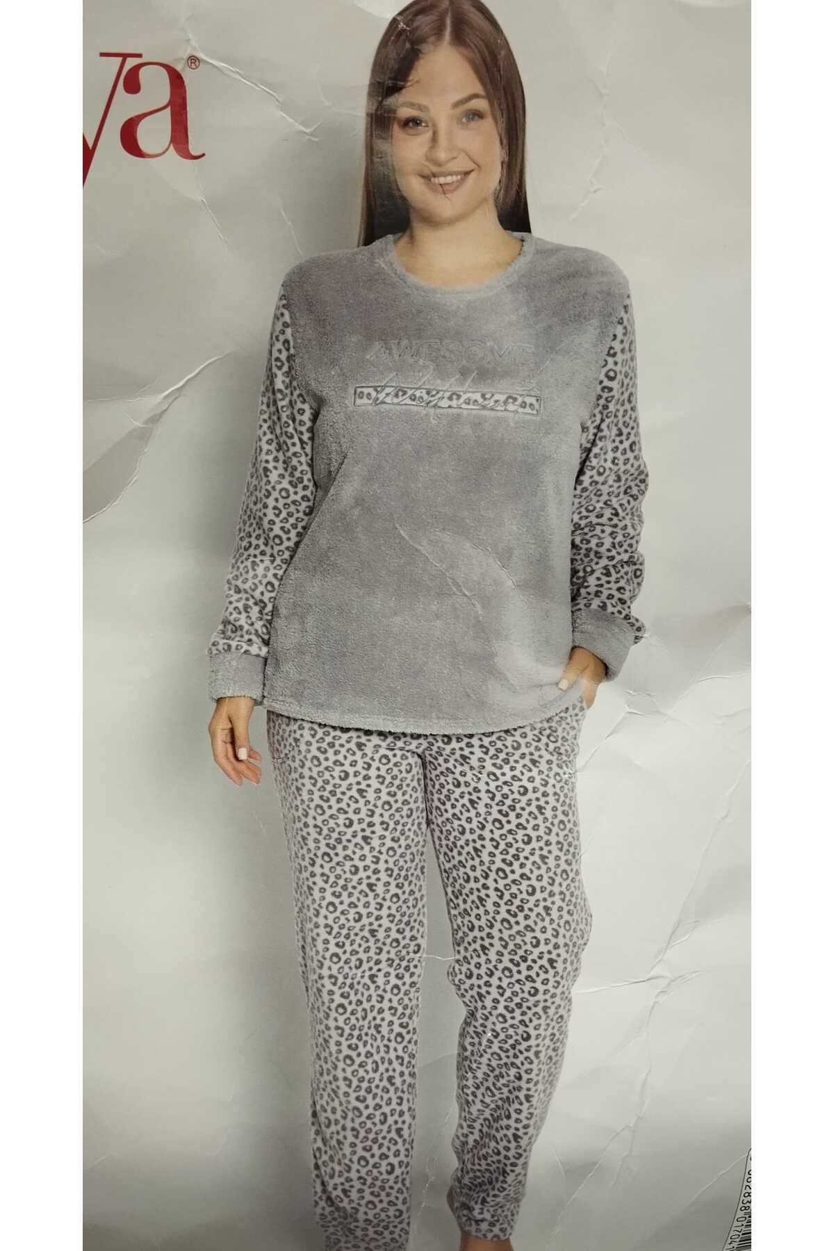 Estiva-costum de pijama din fleece marime plus 1