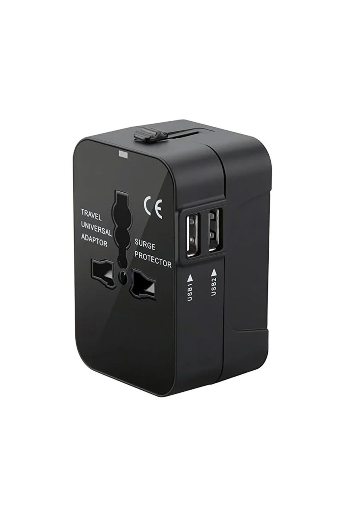 Choice-Black Global Universal Conversion Travel Plug USB Sockets EU US AC Power Adapter Converter With Chil 1