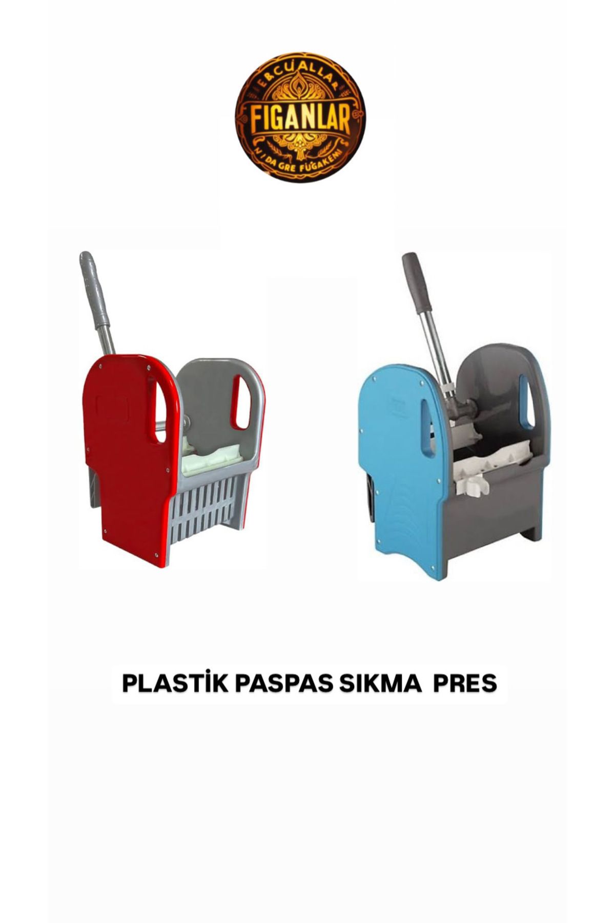 figanlar ambalaj 2 adet Temizlik Arabası, Paspas Arabası Sıkma Presi Plastik (Yedek Pres) 1. kalite