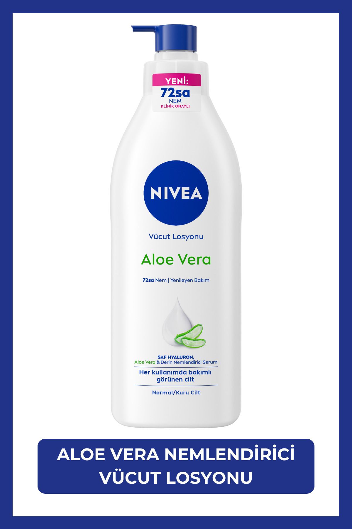 NIVEA Aloe Vera İçeriği İle Derinlemesine Nemlendirici Hızlı Ferahlatıcı Etkisi İle Serum Vücut Losyonu