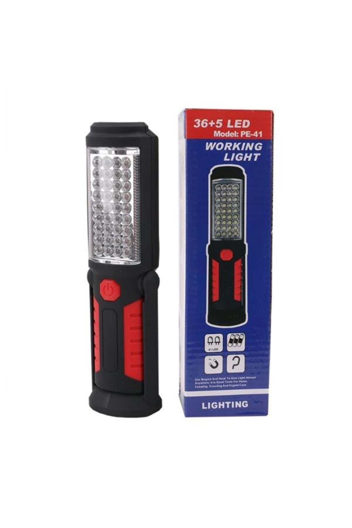 Mulvix Mullxmd  Xdn01  Pe-41 36+5 Ledli 2 Modlu Kancali Miknatisli Pilli Çalişma Lambasi (Muul)