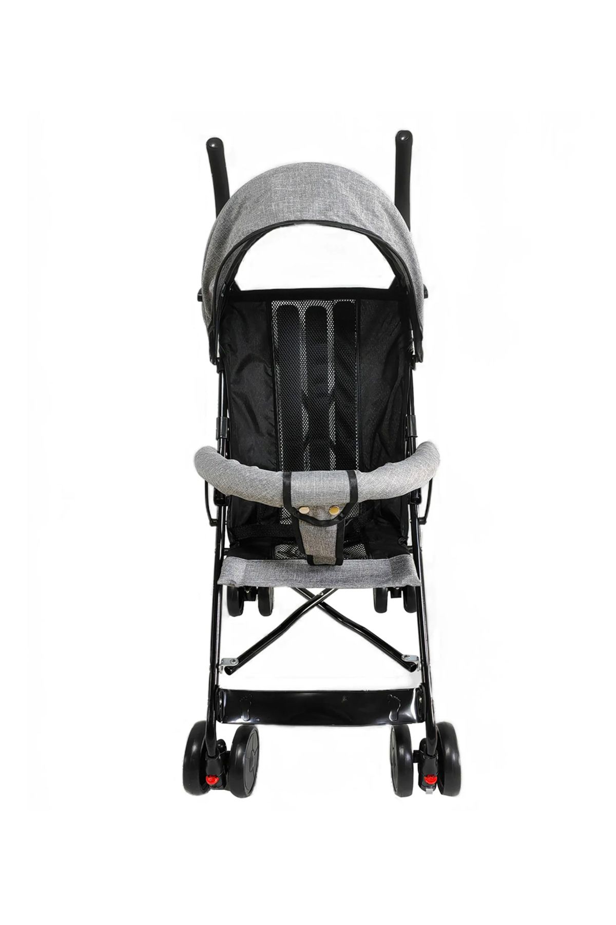 Fab N Funky-Lightweight Stroller - Grey, Adjustable Canopy, Swivel Wheels, Mosquito Net, 0M+ 2