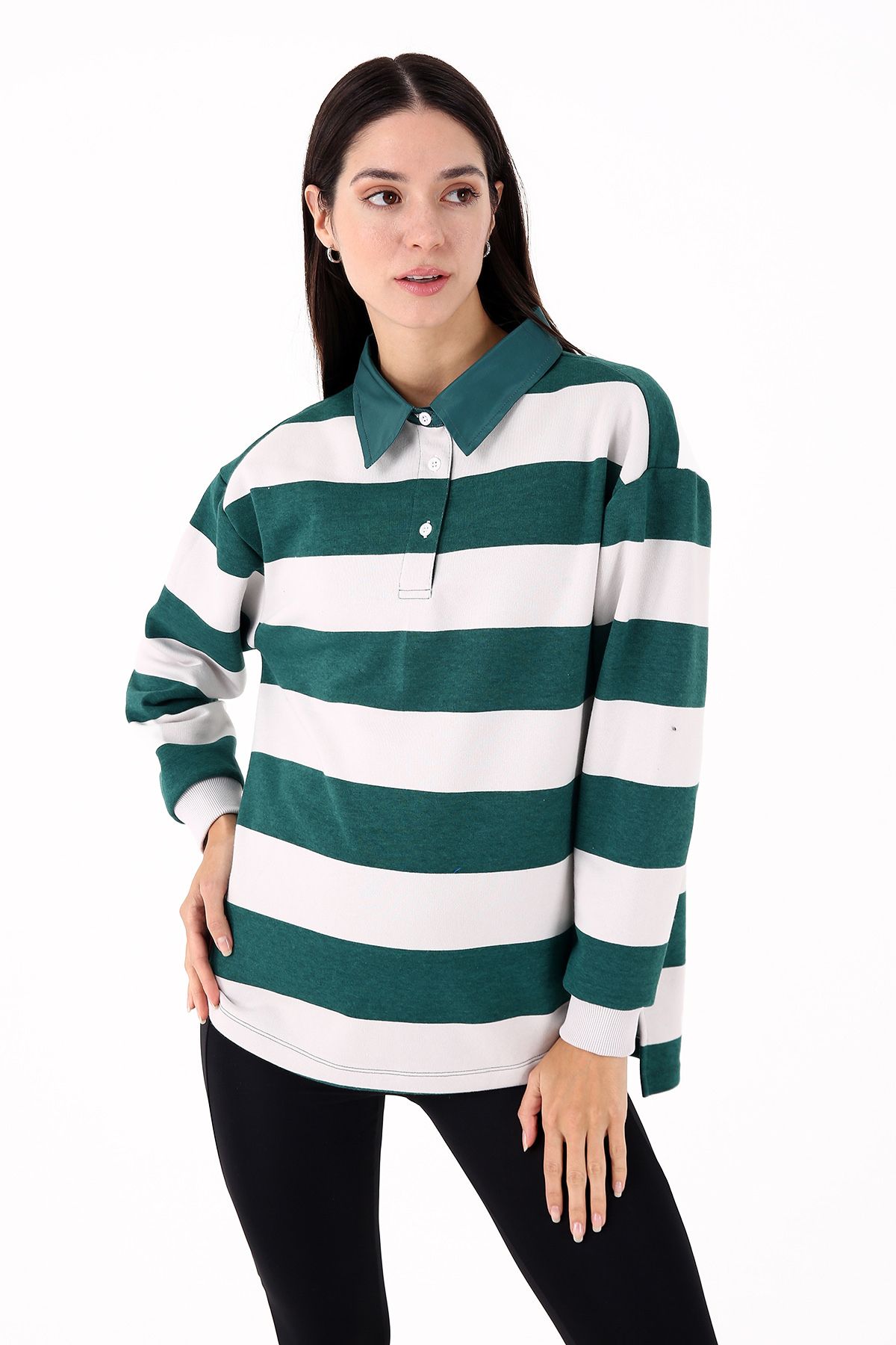 Scorp-Green Luxe Women's Casual Sweatshirt 5