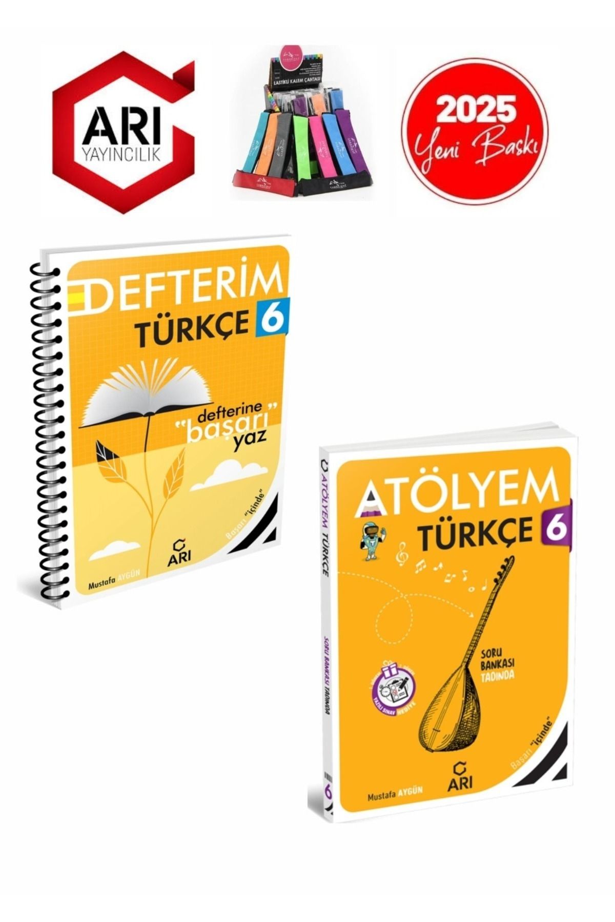 Arı Yayıncılık 2024-2025 Müfredat 6.Sınıf Türkçe Konu Anlatımlı Defter+Soru Bankası Seti(2Kitap)+Kalemlik