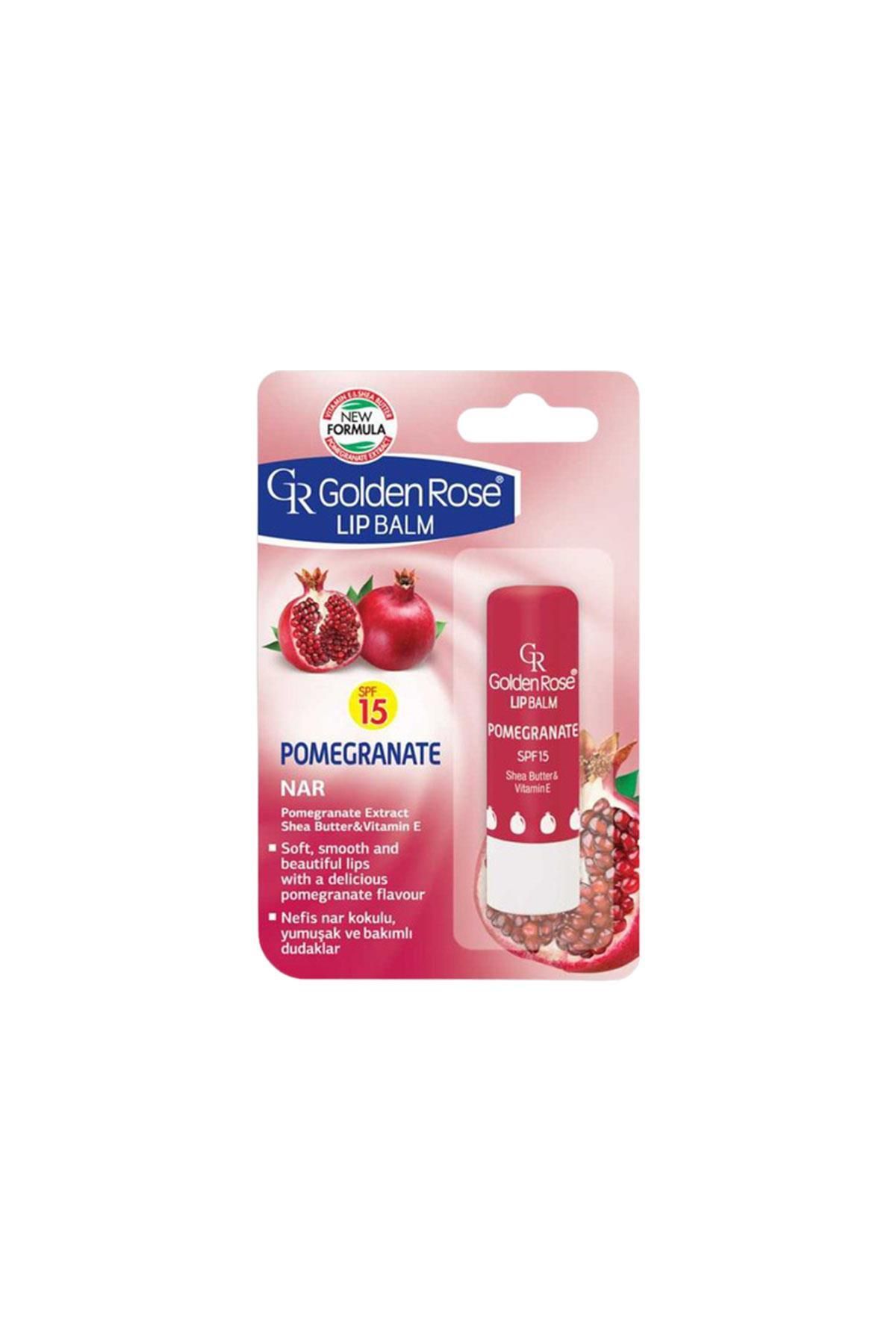 Golden Rose Lip Balm Pomegranate Spf 15