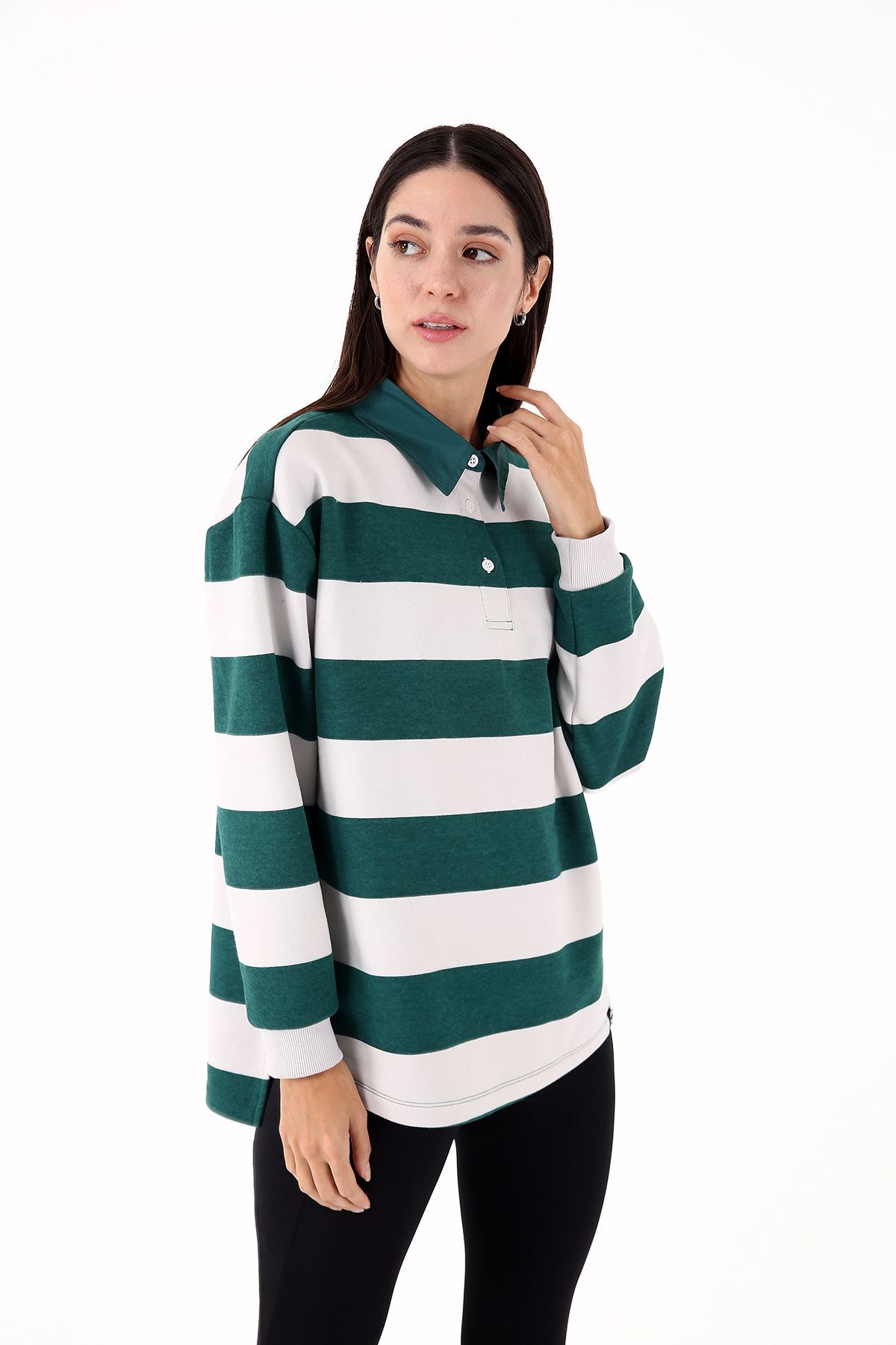 Scorp-Green Luxe Women's Casual Sweatshirt 2