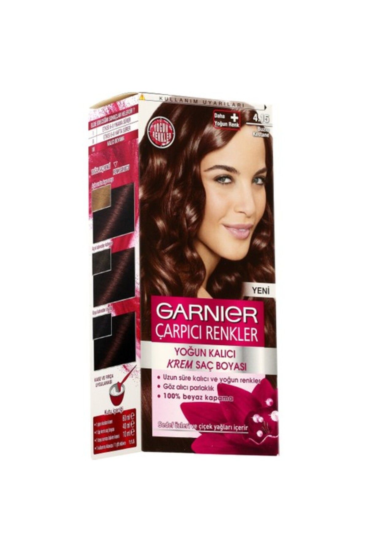 رنگ مو مردانه و زنانه رنگهای قابل توجه 4 15 شاه بلوط یخ 3600542384339 Garnier
