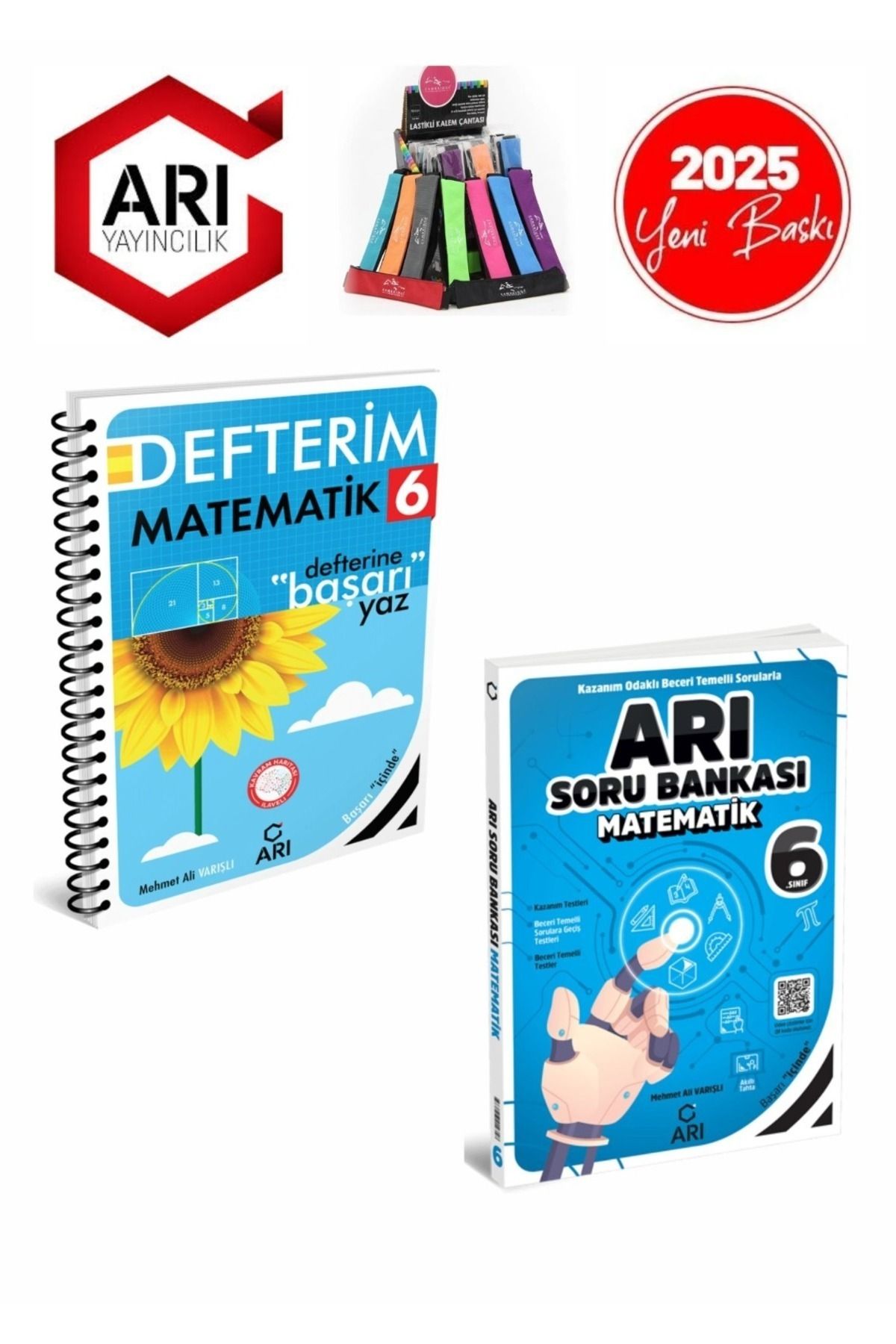 Arı Yayıncılık 2024-2025 Müfredat 6.Sınıf Matematik Konu Anlatımlı Defter+Soru Bankası Seti(2Kitap)+Kalemlik