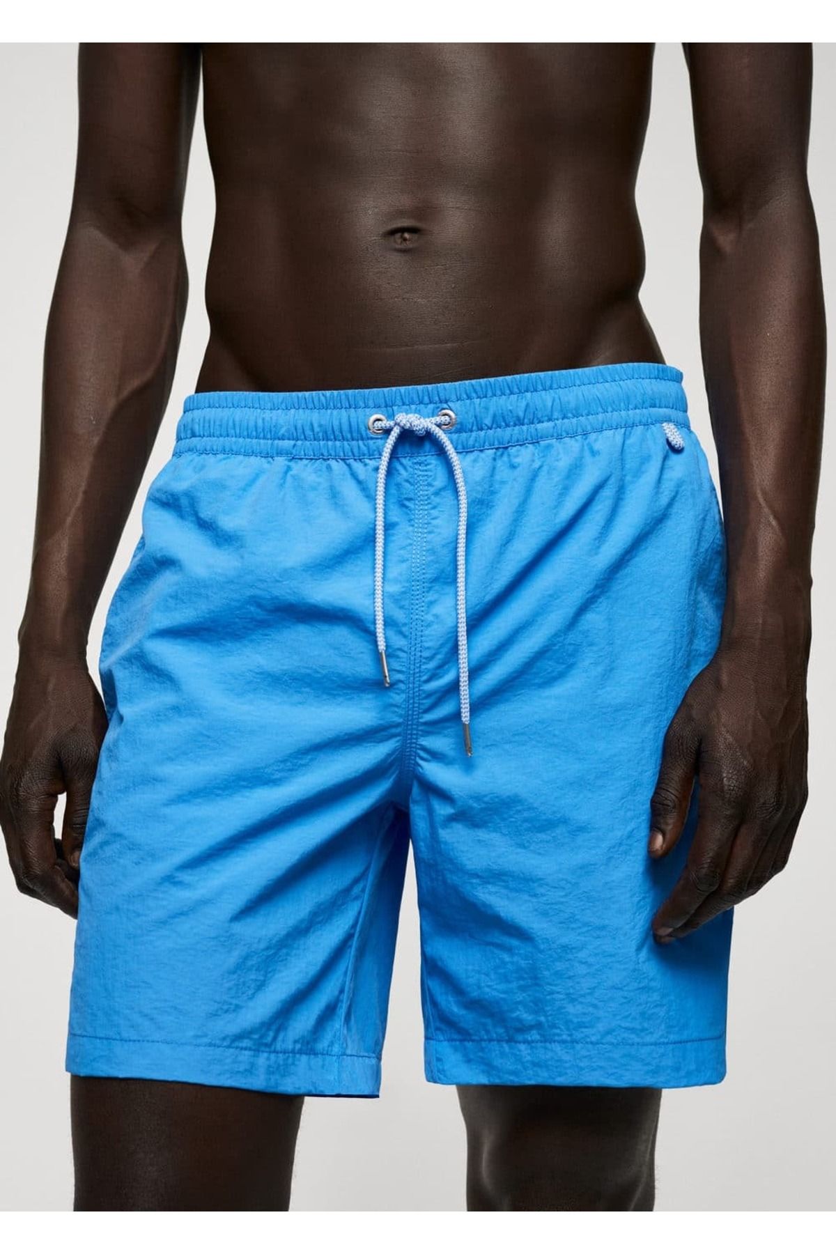 MANGO Man-Lace-up no pattern shorts swimsuit 7