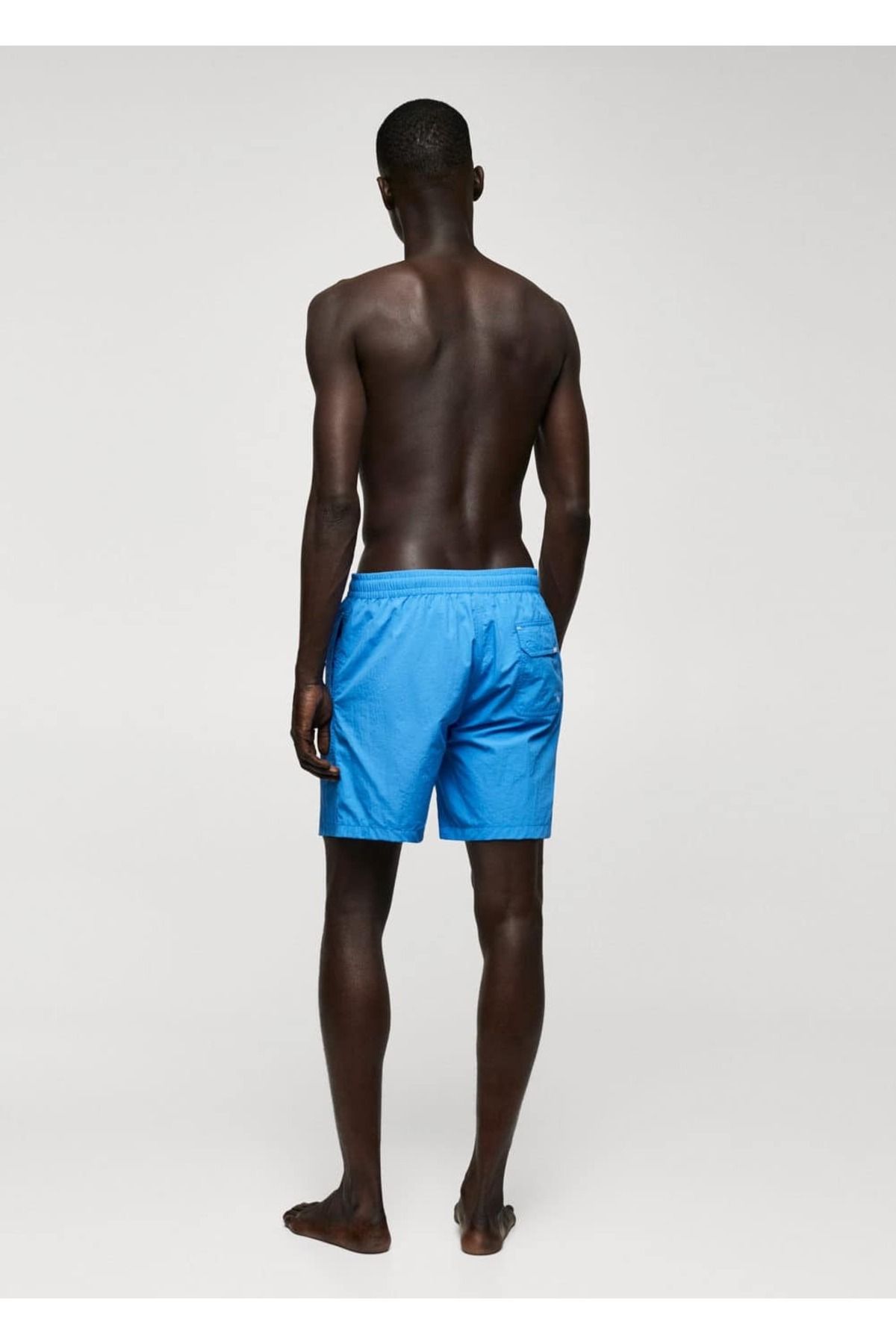 MANGO Man-Lace-up no pattern shorts swimsuit 4