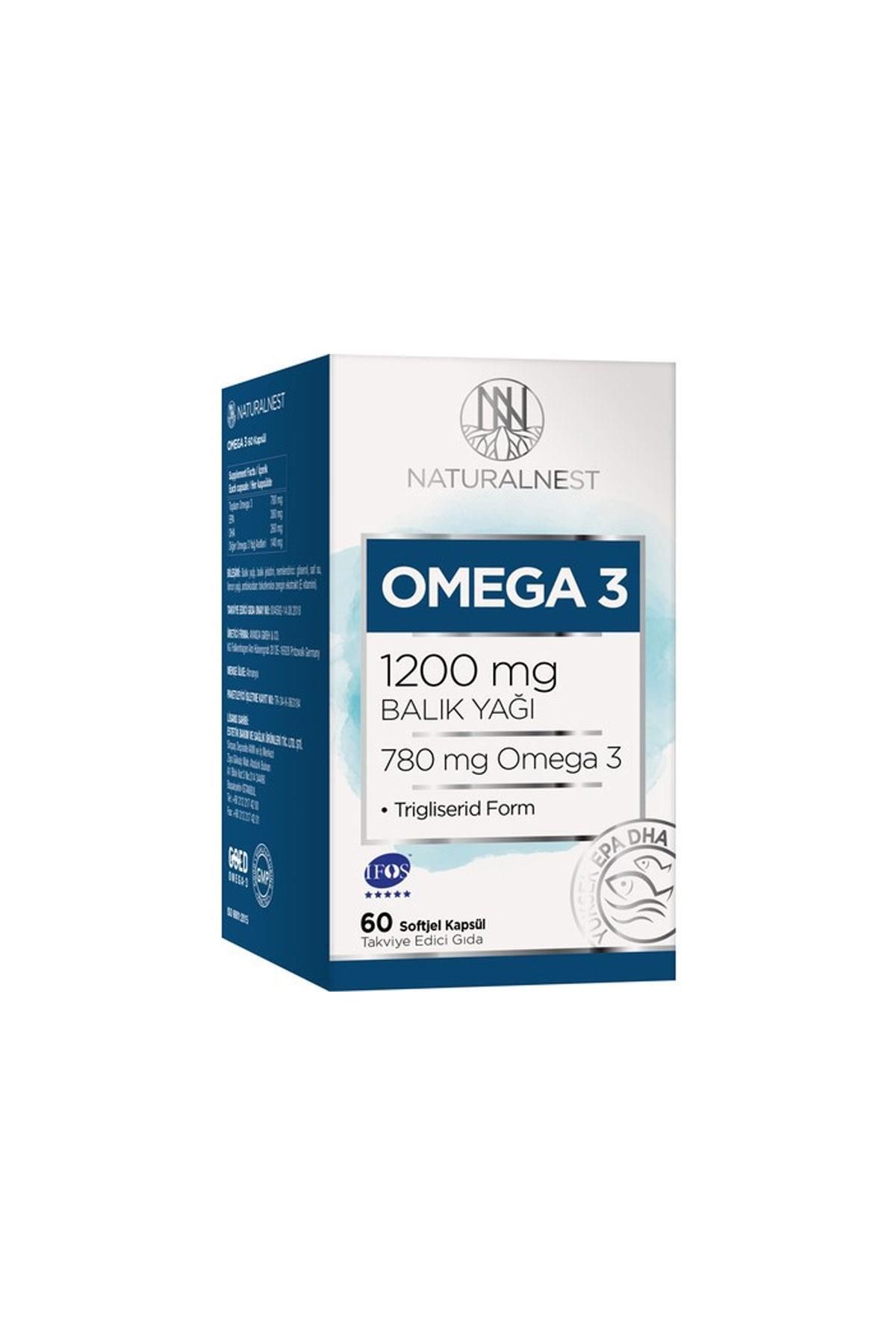 Naturalnest Omega 3 Balık Yağı 1200 Mg 60 Kapsül