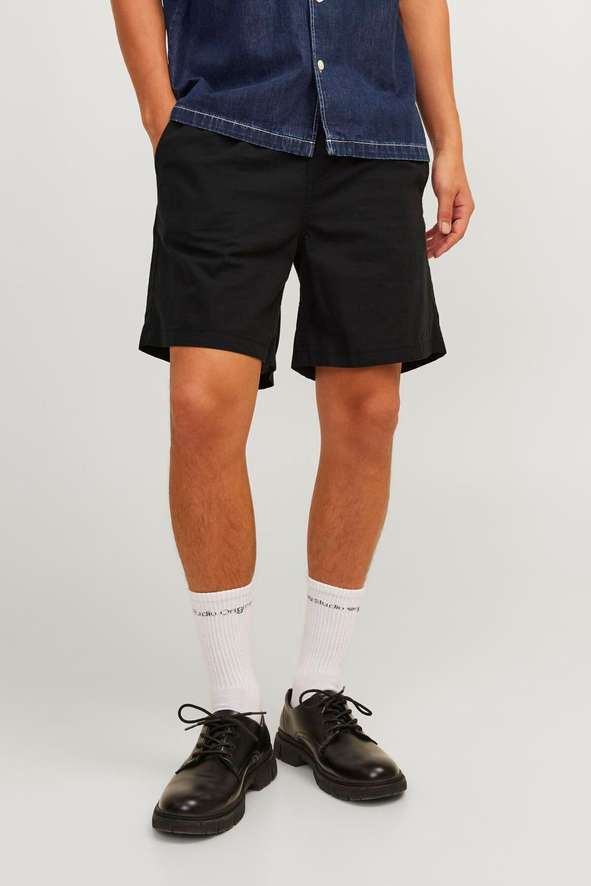 شلوارک مردانه کتانی ترکیبی Jogger - Jaiden جک اند جونز شلوارک برمودا Jack & Jones
