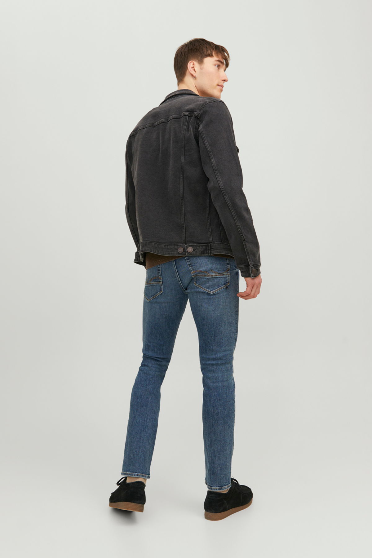 شلوار جین مردانه راسته فاق کوتاه | جک اند جونز Jack & Jones TYC5N56K7N169382611332376 - تصویر 4