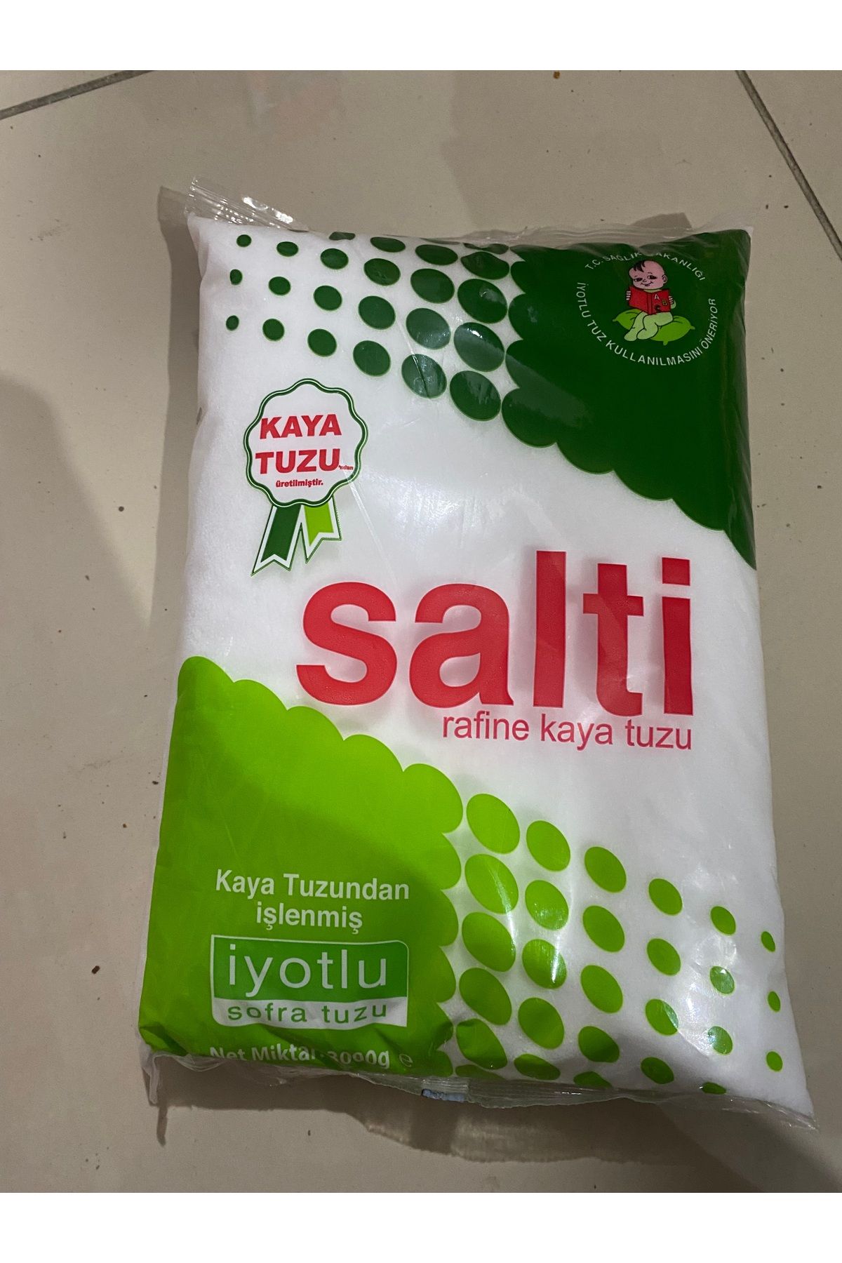 Salti SALTİ sofralık kaya tuzu 3000 gx6