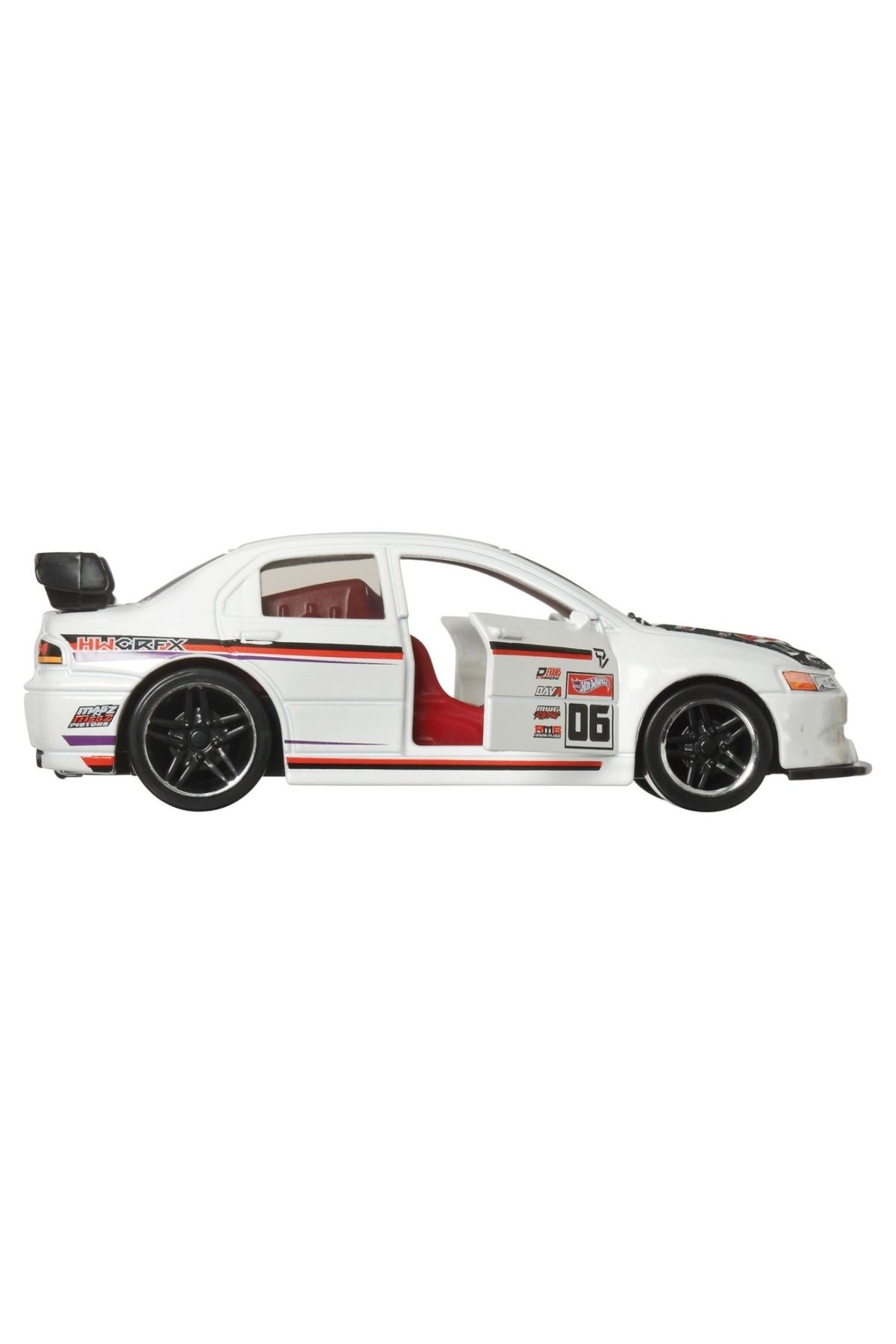 HOT WHEELS-MASINUTA METALICA CU SISTEM PULL BACK LANCER EVOLUTION IX SCARA 1:43 4