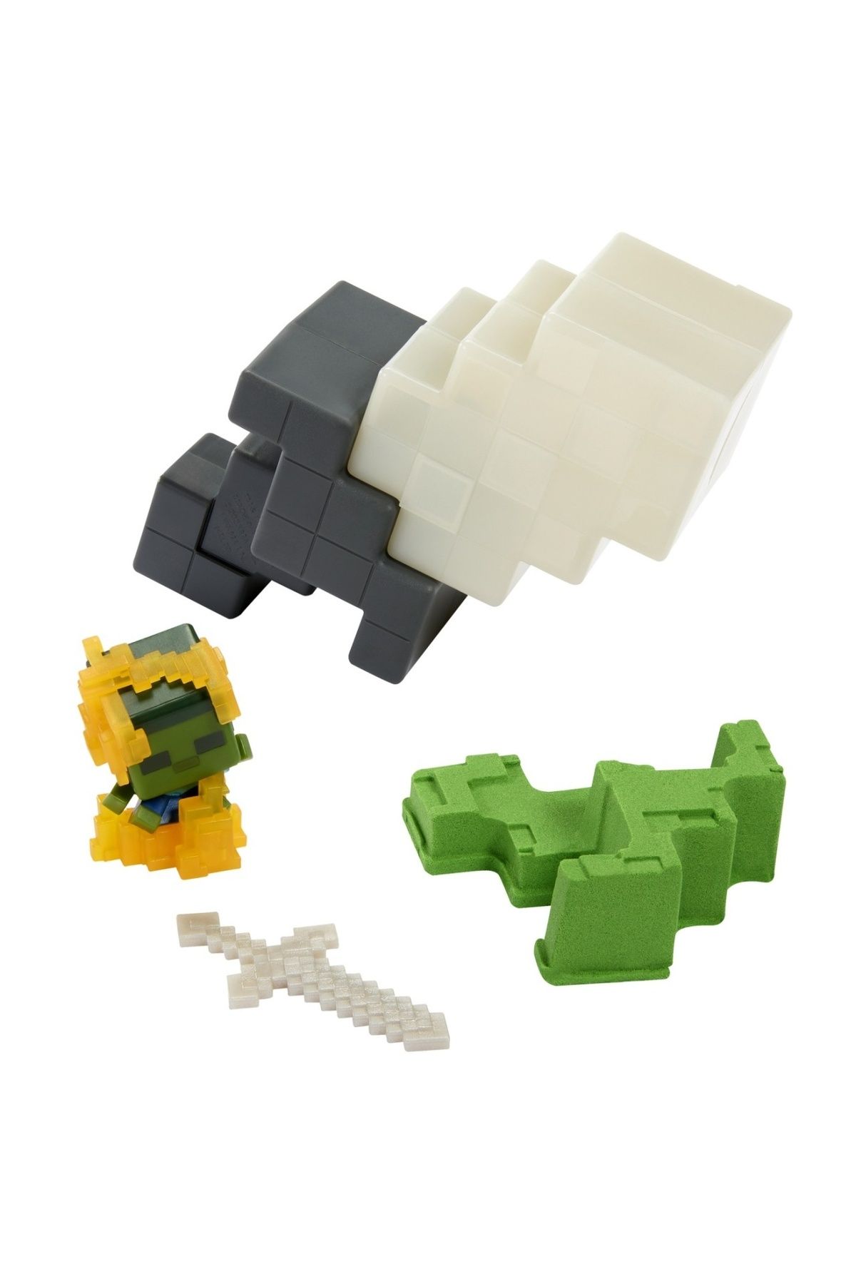 MINECRAFT-MINI MODE SET EXPLORARE MINIERA GRI SI ALB 4