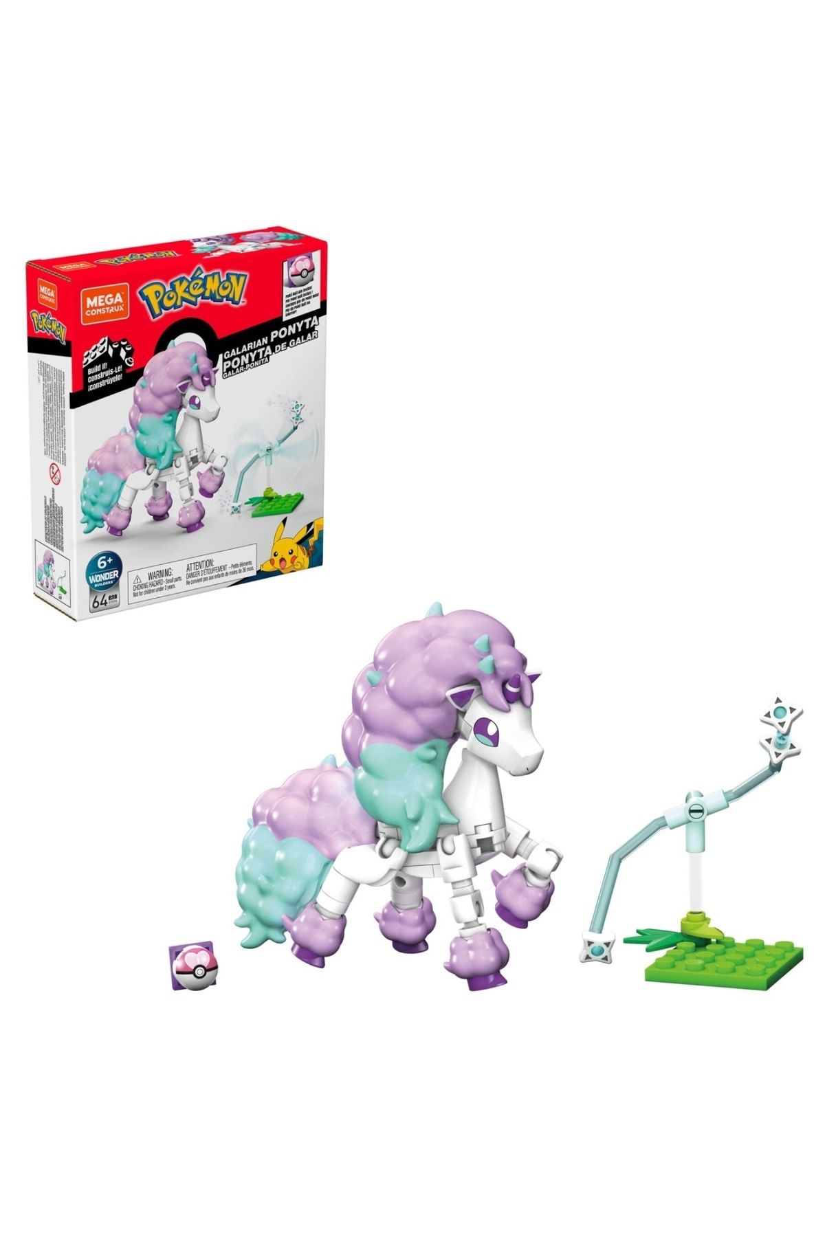 Pokemon-MEGA CONSTRUX GALARIAN PONYTA 3