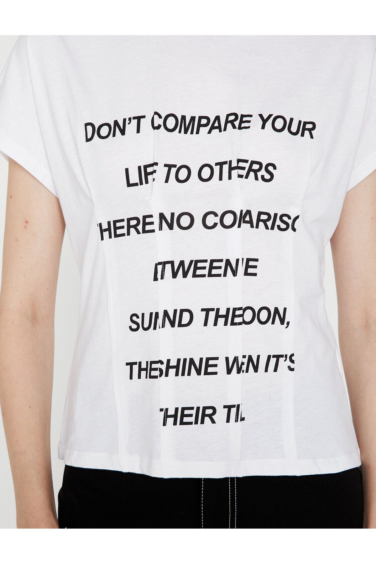 Koton-Tricou alb pentru femei 5