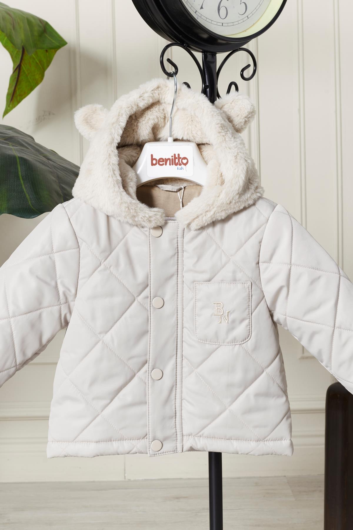 Benittokids Benittokids Erkek Bebek Çocuk Kulaklı Kapüşonlu Mont 51323 fotoğrafı 2 (önizleme)