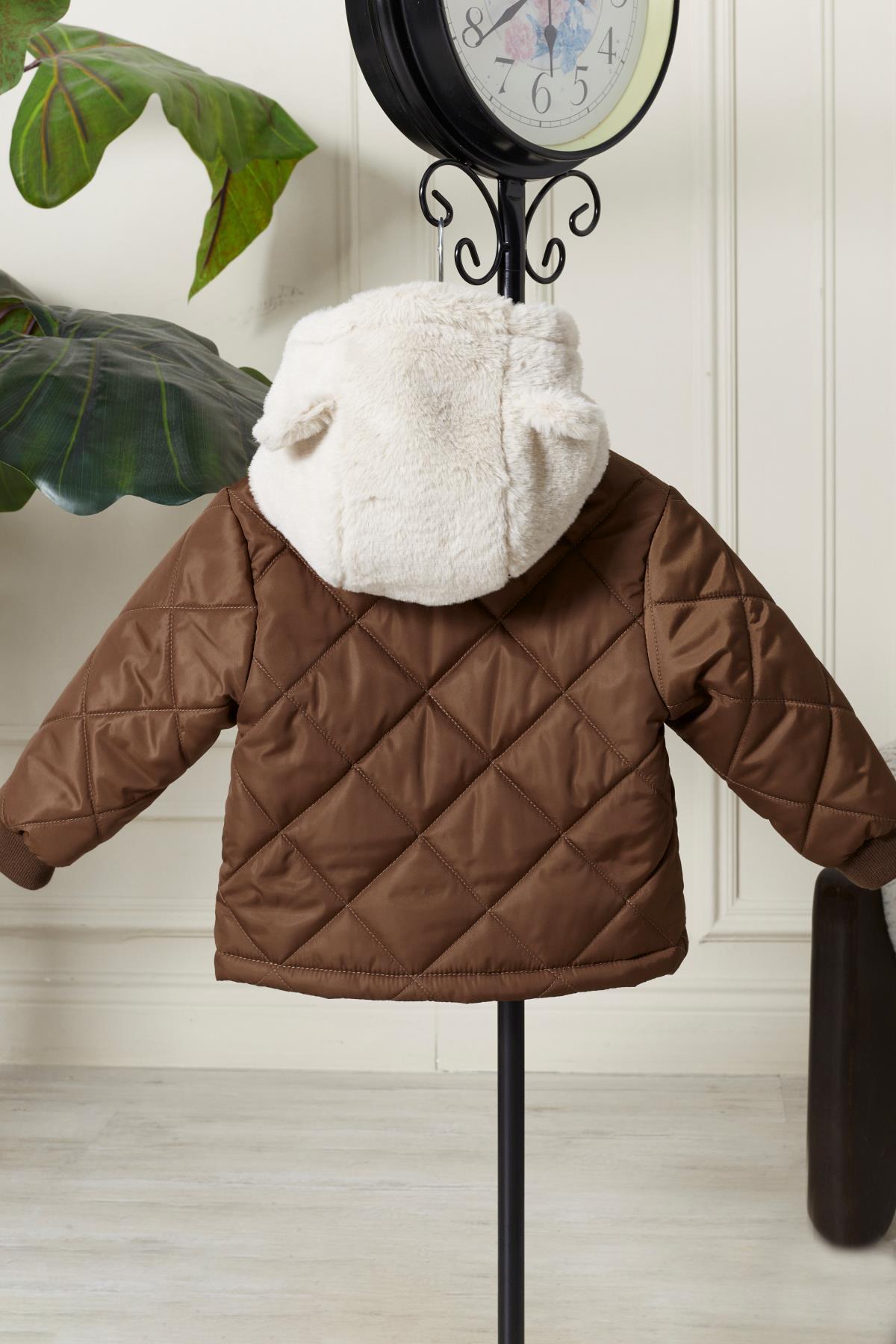 Benittokids Benittokids Erkek Bebek Çocuk Kulaklı Kapüşonlu Mont 51323 fotoğrafı 2 (önizleme)