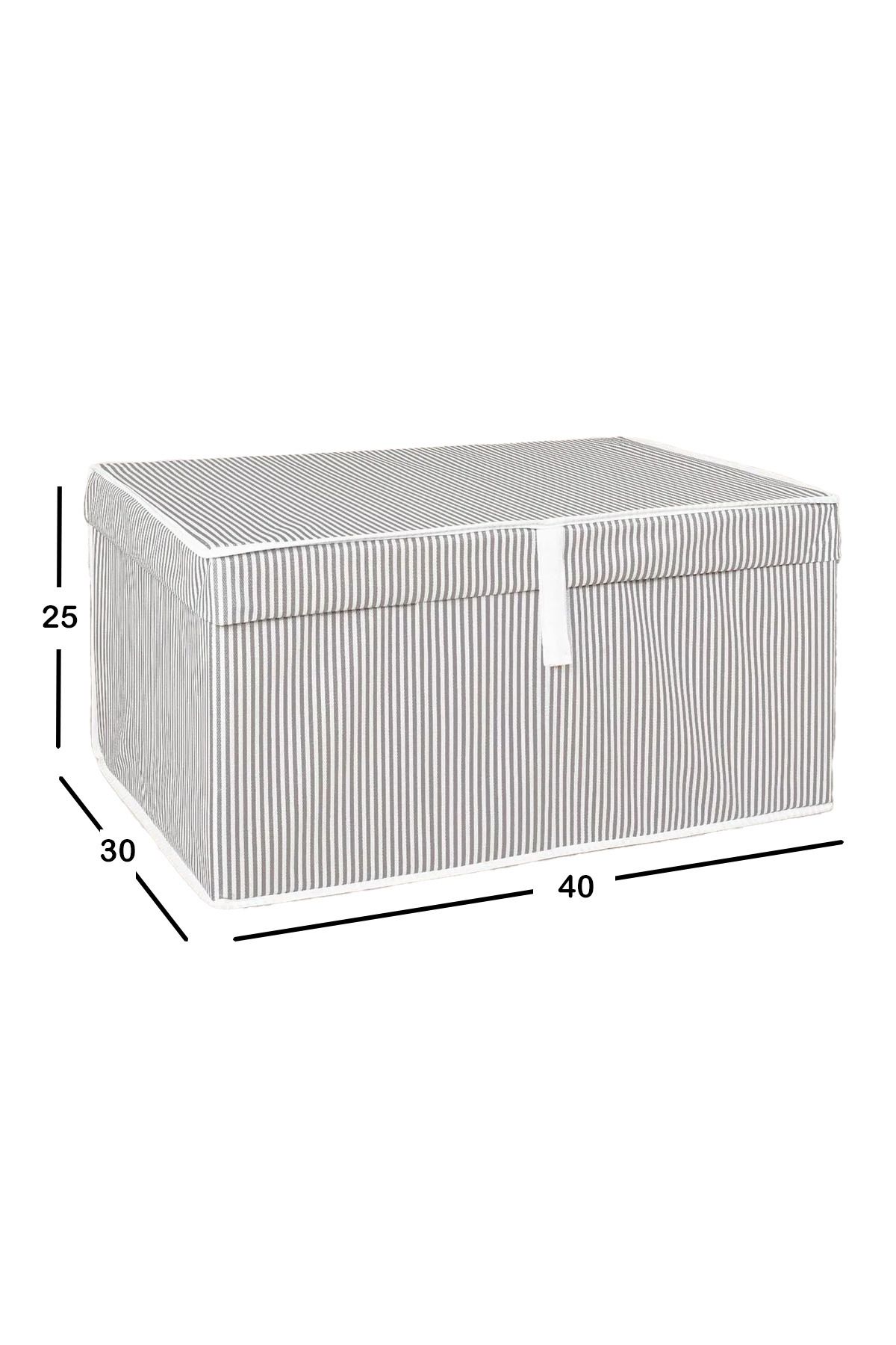 ADARYA HOME-1 Piece Box with Lid Storage 40X30X25 Mini Size 2