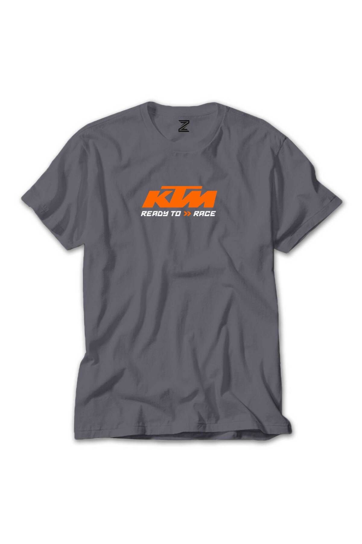 WAKHA KTM Ready To Race Text Gri Tişört