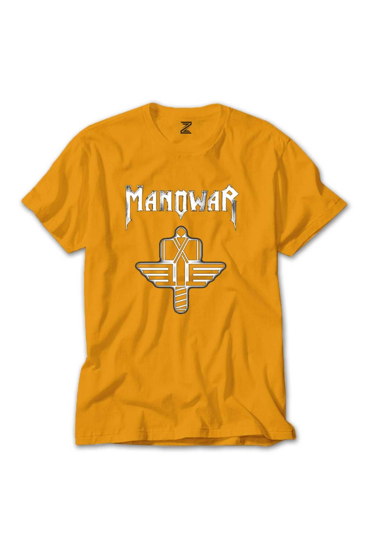 WAKHA Manowar Sign of the Hammer Neon Sarı Tişört