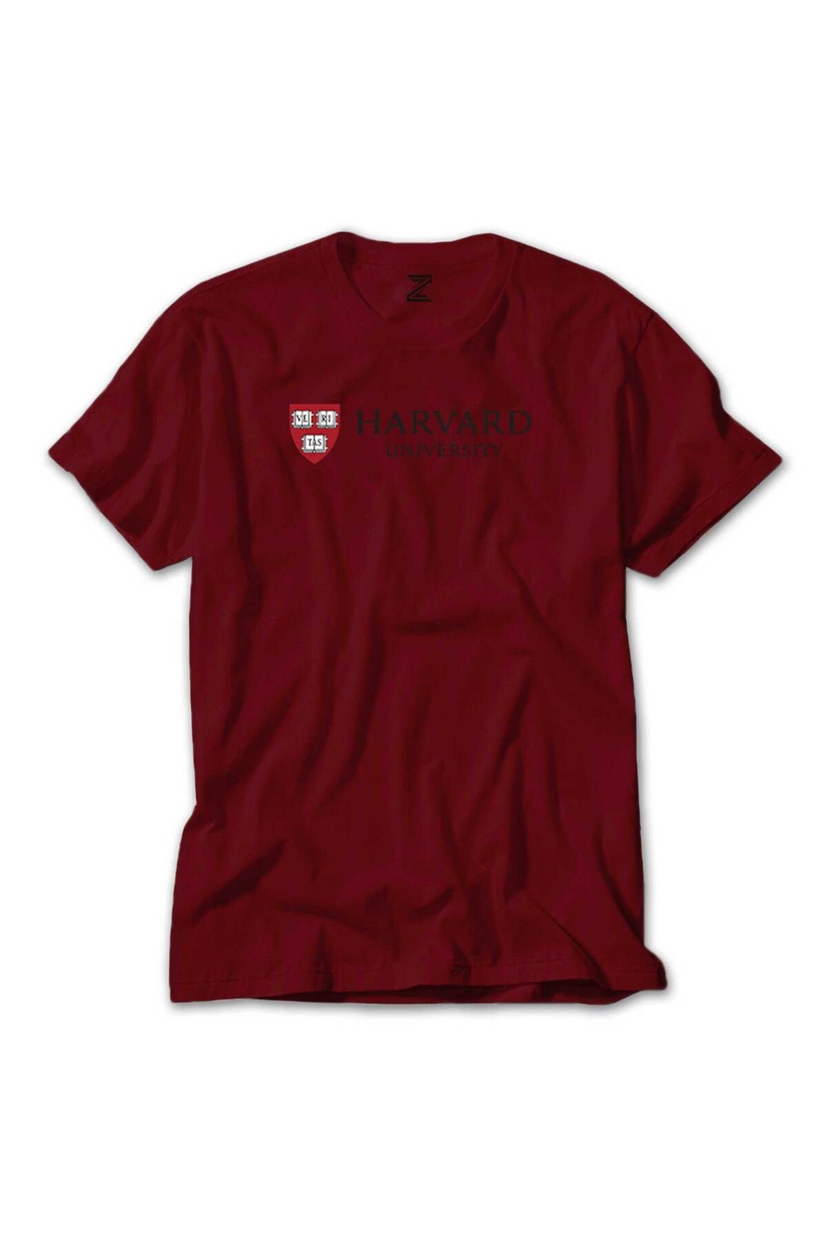 WAKHA Harvard University Logo Text Kırmızı Tişört