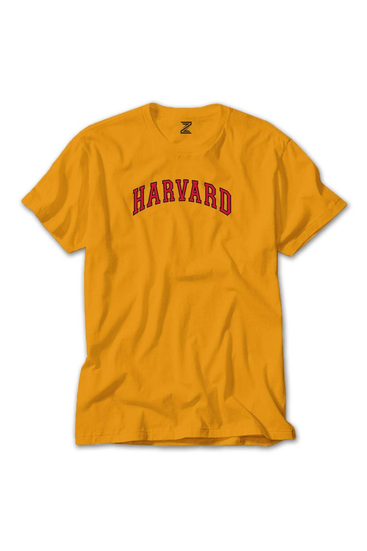 WAKHA Harvard University Red Text Sarı Tişört