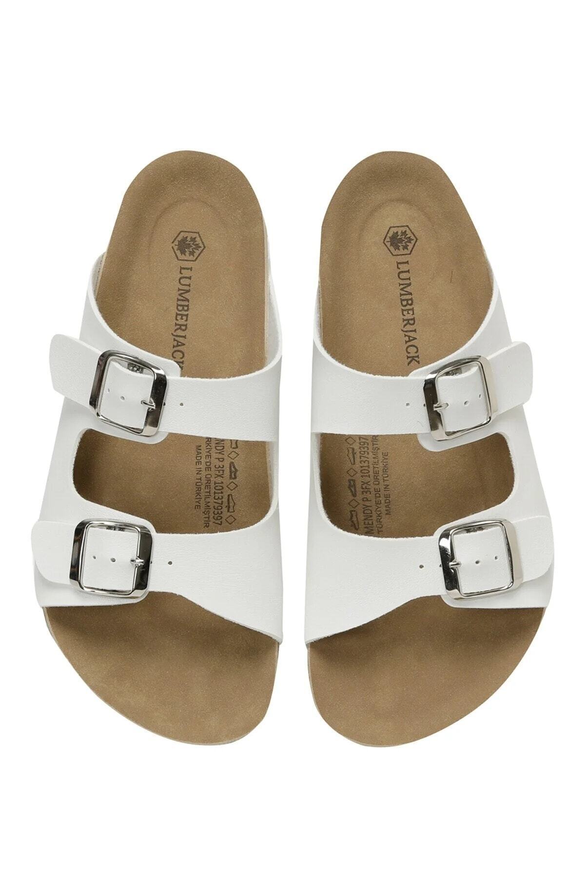 lumberjack-101379397   Mendy P 3Fx Slippers White Slippers Slippers 4