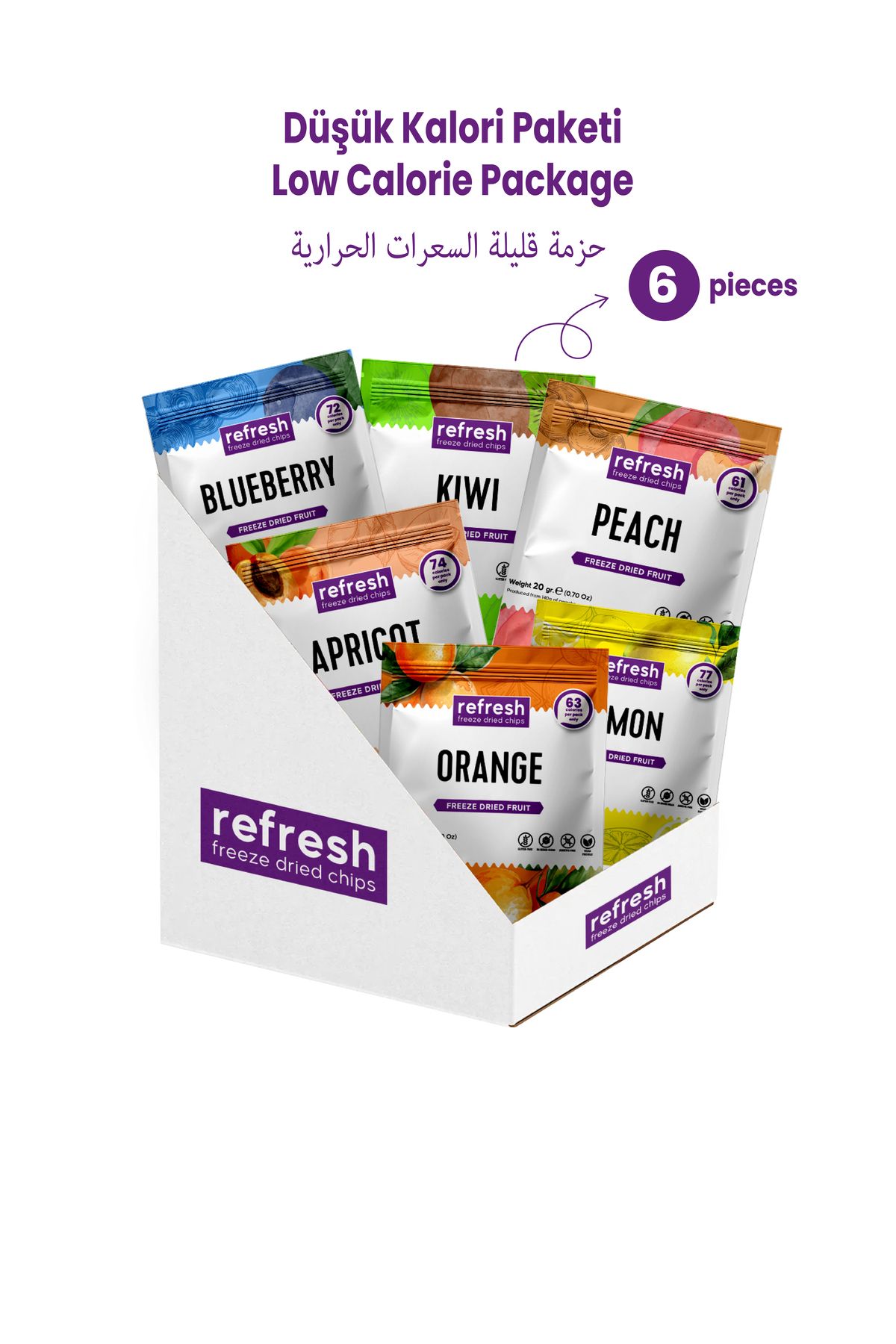 Refresh Chips Düşük Kalori Paketi Freeze Dry