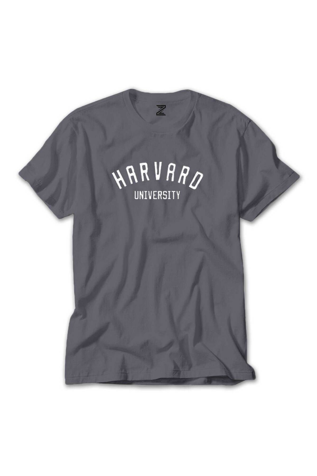 WAKHA Harvard University Text Gri Tişört