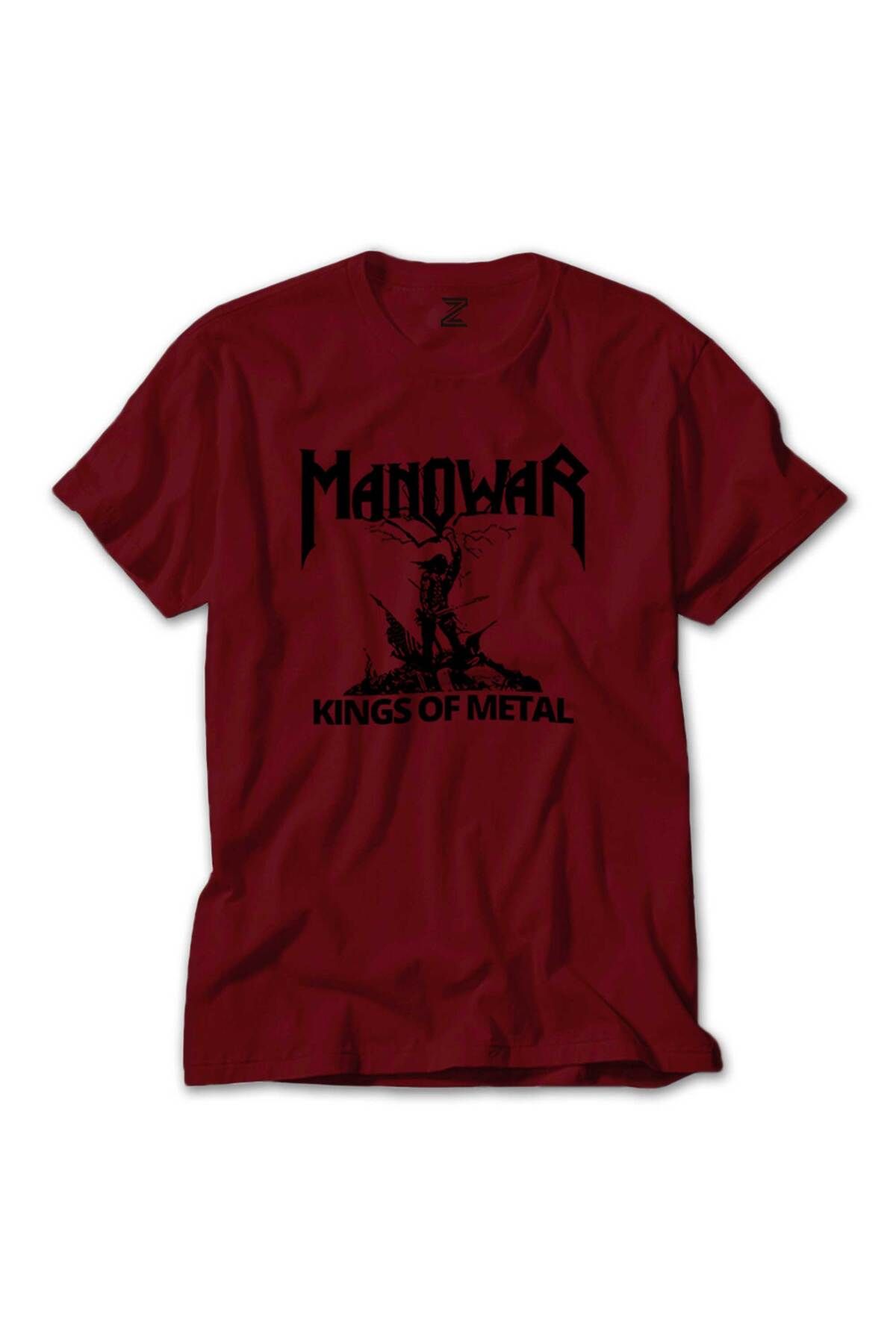 WAKHA Manowar Kings of Metal Black Kırmızı Tişört