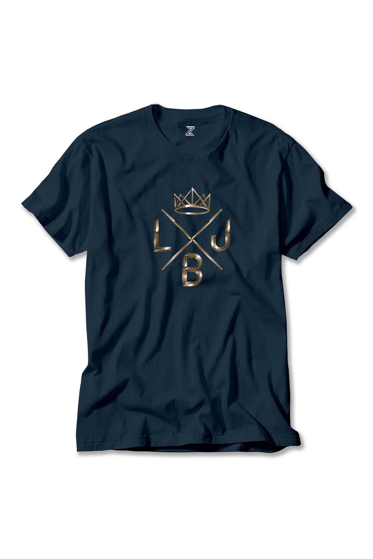 WAKHA Lebron James King logo Lacivert Tişört