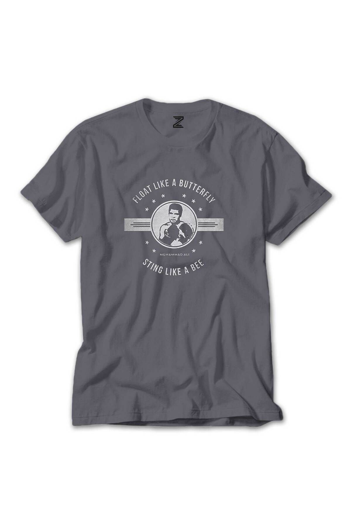 WAKHA Muhammed Ali Butterfly Gri Tişört