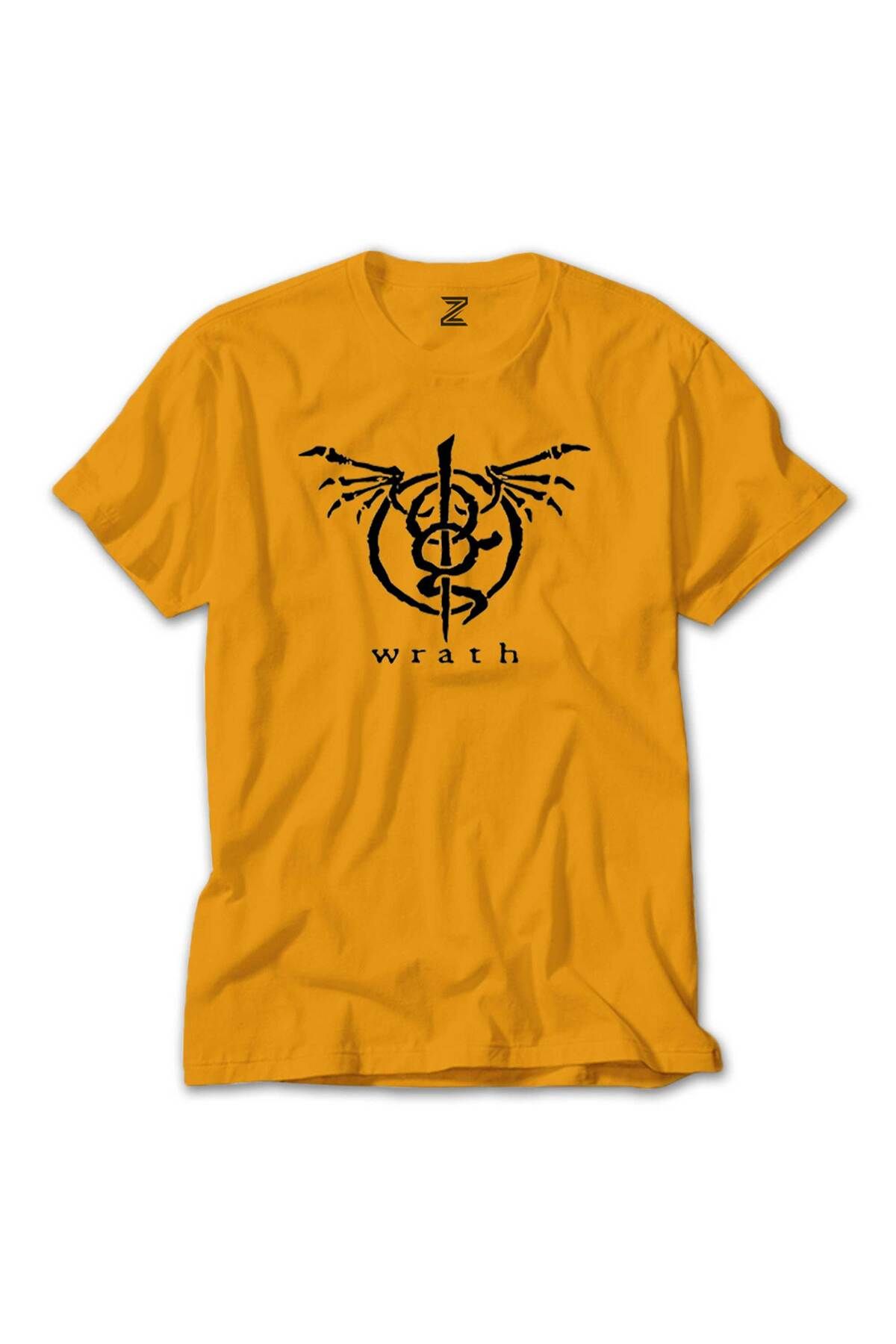 WAKHA Lamb of God Wrath Logo Sarı Tişört