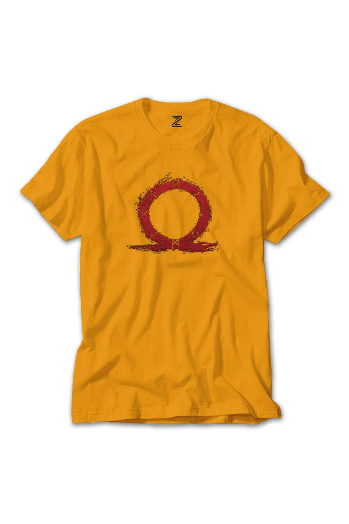 WAKHA God Of War Ragnarok Red Omega Sarı Tişört