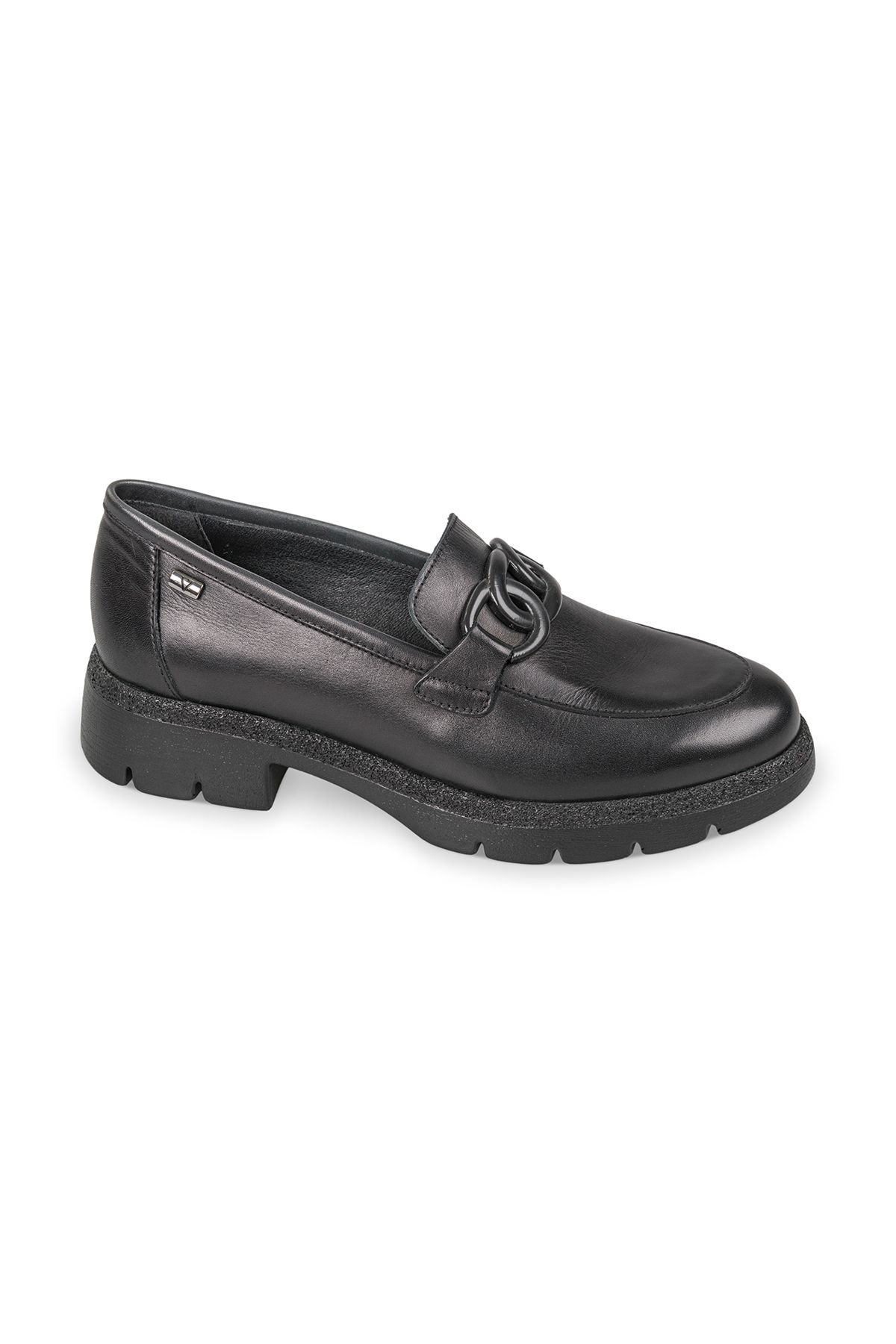 VALLEVERDE V49250 Kadın / Kız Oxford ( Klasik) V49550 Valleverde Calz.Donna Scarpa Nappa Nero