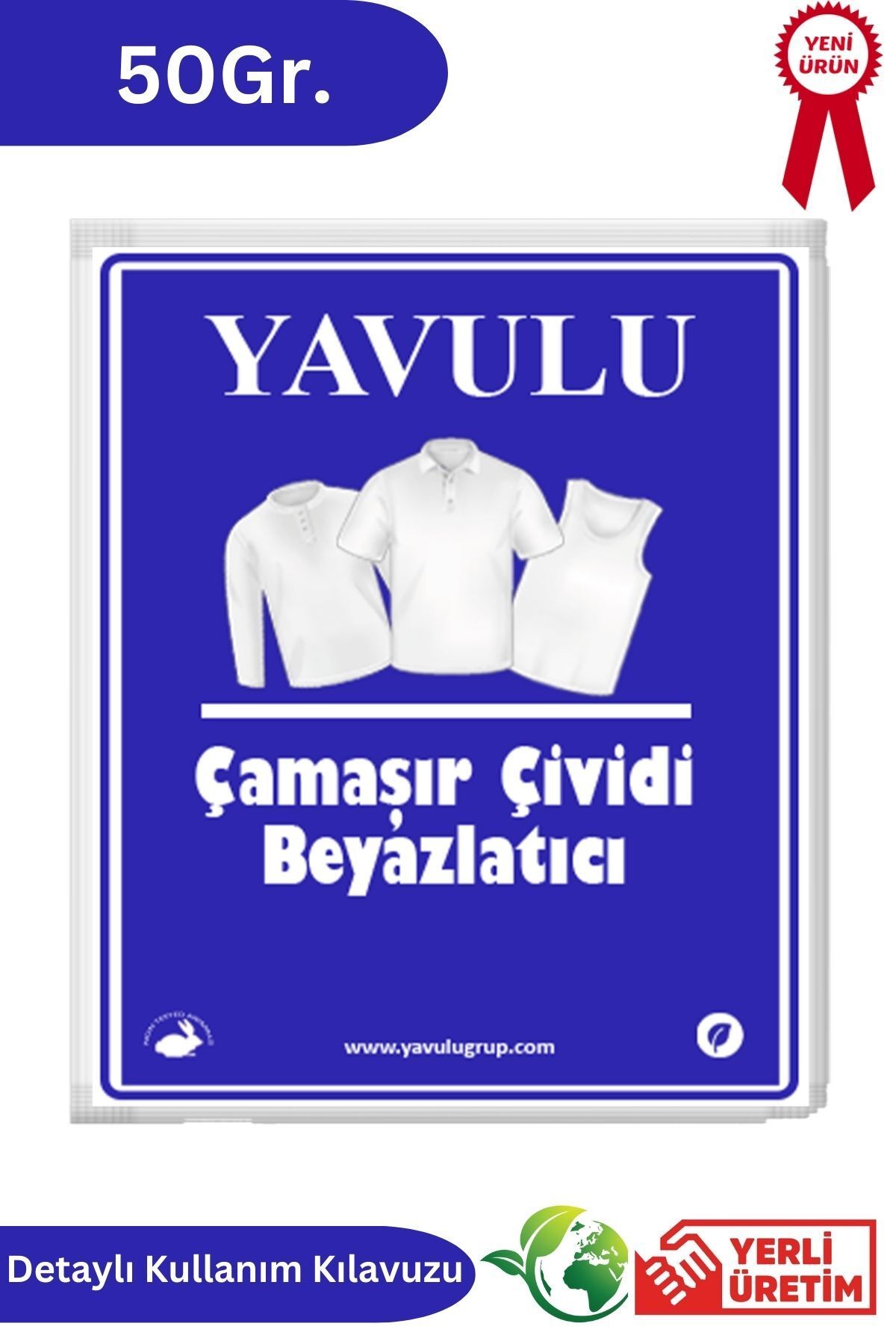 yavulu Çamaşır Çividi Mavi Toz Çivit Çamaşır Beyazlatıcı Çamaşır Çiviti 1 Paket 50Gr