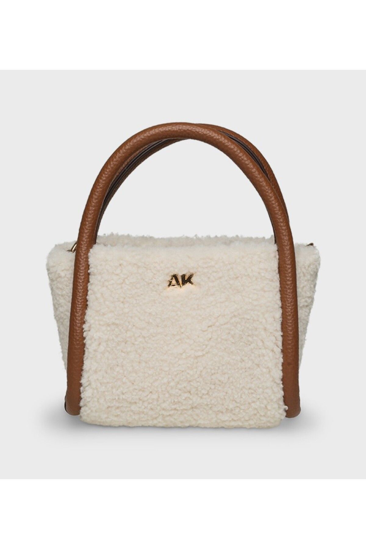 Anne Klein Monogram Detaylı Peluş Mini Çanta, Şıklığı ve İhtişamı Birleştirin