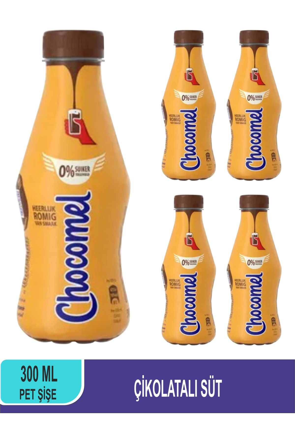 Chocomely CHOCOMEL Çikolata Aromalı Süt Pet Şişe 300 ML x 4