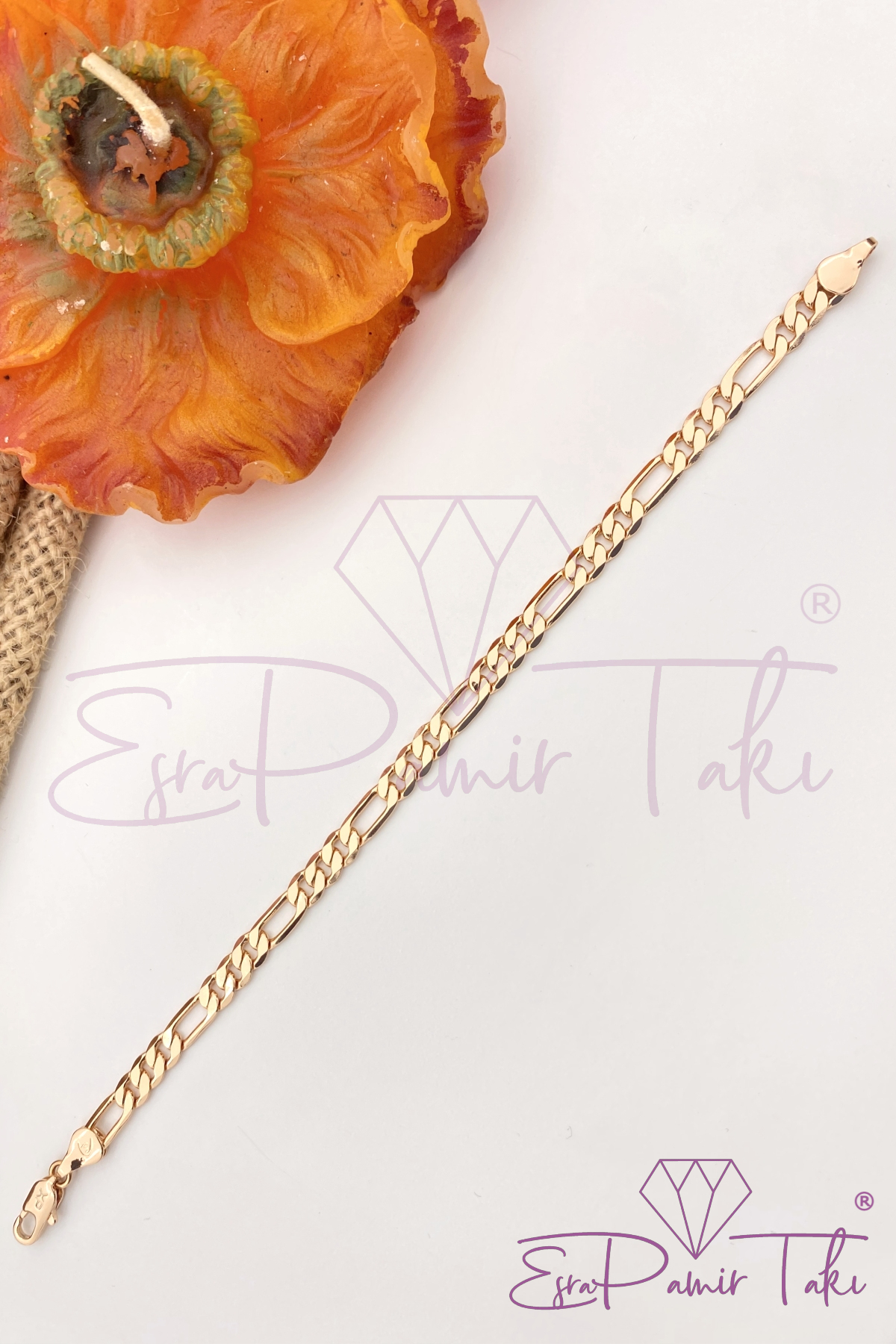 Gold Rose Color Steel Bracelet