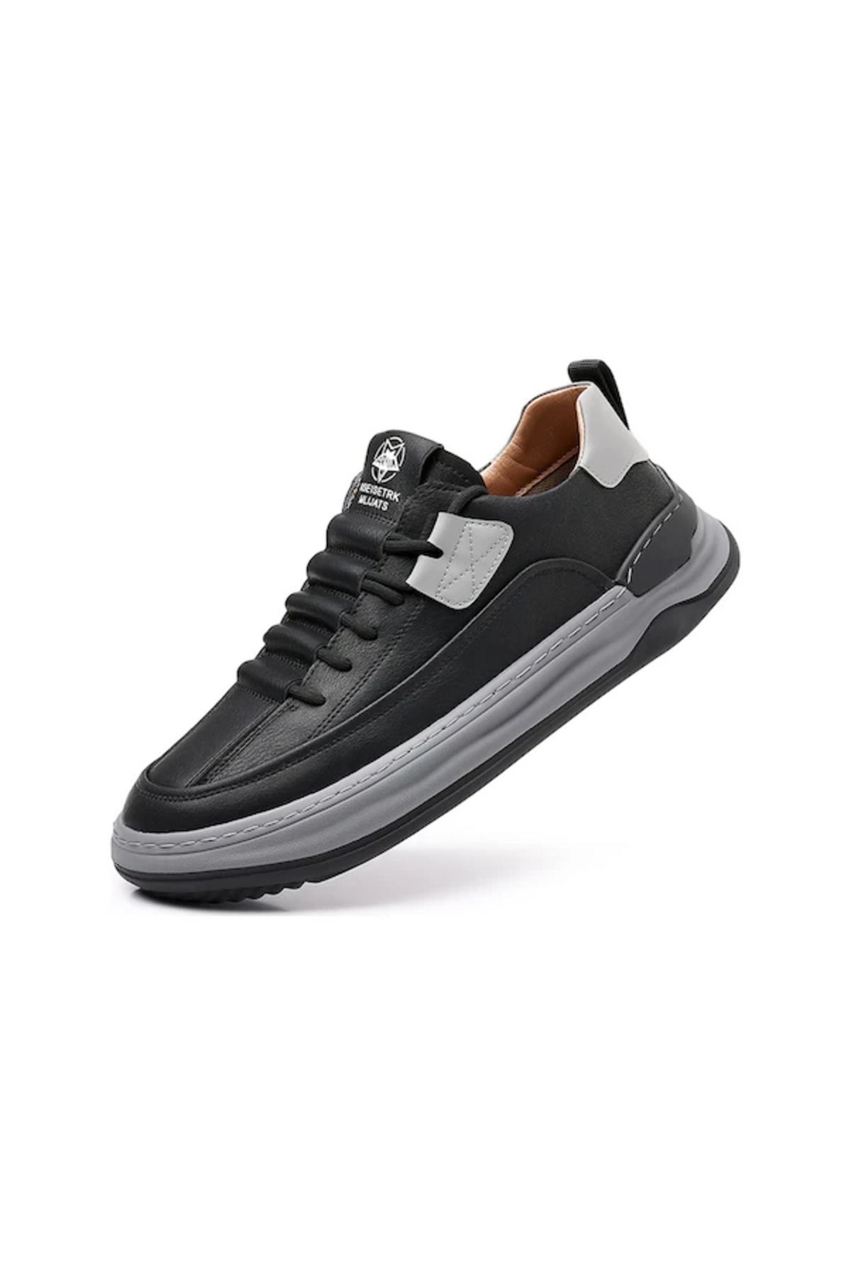 AyShop-Men's Leather Breathable Soft Soles Idle Shoes 1