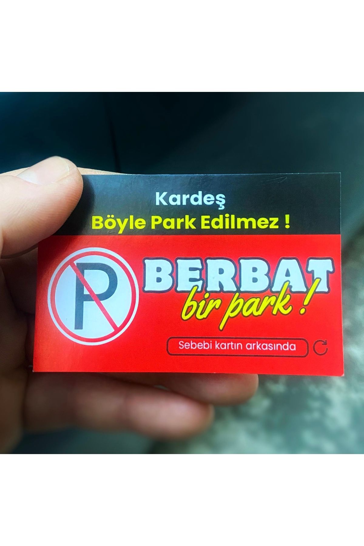 VICUNA POLO Hatalı Park Yapanlar Için Hatalı Park Kart Parkvizit 50 Adet