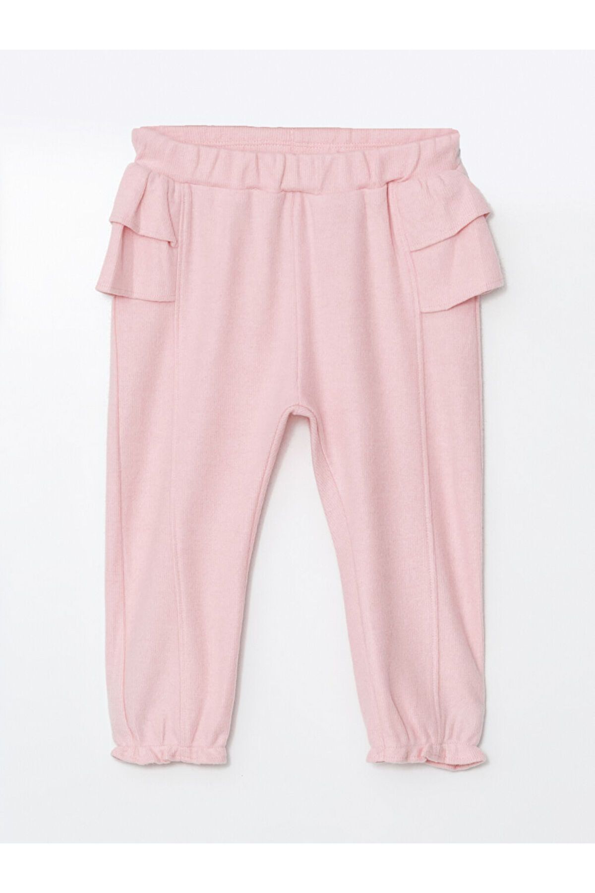 LC Waikiki-Lcw Baby Elastic Waist Ruffle Detailed Baby Girl Tracksuit Bottom 1